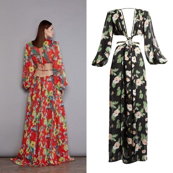 Bronx and Banco Flavia silk blend maxi gown - Picture 6 of 14